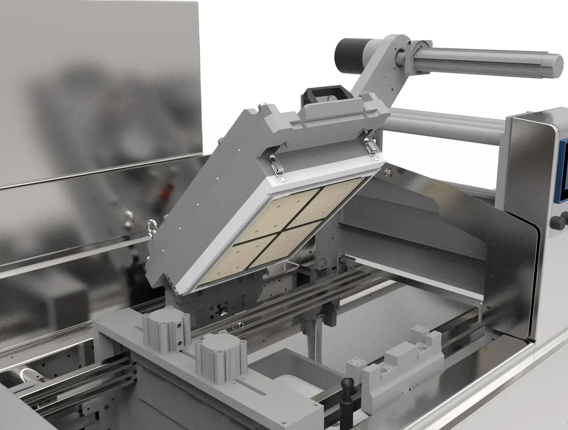 Step 1: opening the Mecapack patented tooling